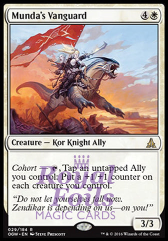 Munda's Vanguard 2x FOIL OGW MTG Oath of the Gatewatch Rare MINT white