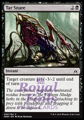 Tar Snare 4x FOIL OGW MTG Oath of the Gatewatch Common MINT black
