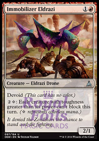 Immobilizer Eldrazi 2x FOIL OGW MTG Oath of the Gatewatch Uncommon MINT red