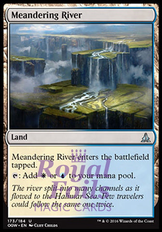 **2x FOIL Meandering River* OGW MTG Oath of the Gatewatch Uncommon MINT white blue