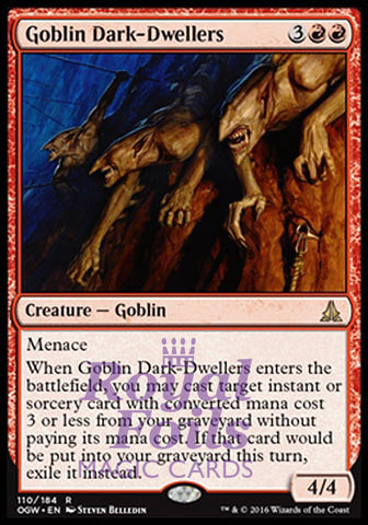 **1x FOIL Goblin Dark-Dwellers** OGW MTG Oath of the Gatewatch Rare MINT red