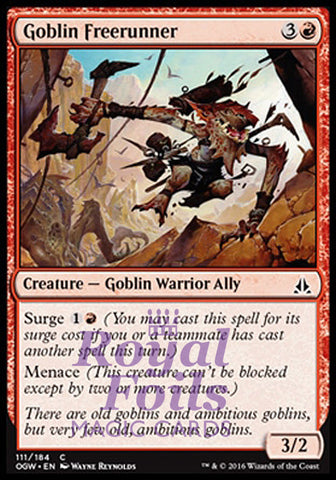Goblin Freerunner 4x FOIL OGW MTG Oath of the Gatewatch Common MINT red