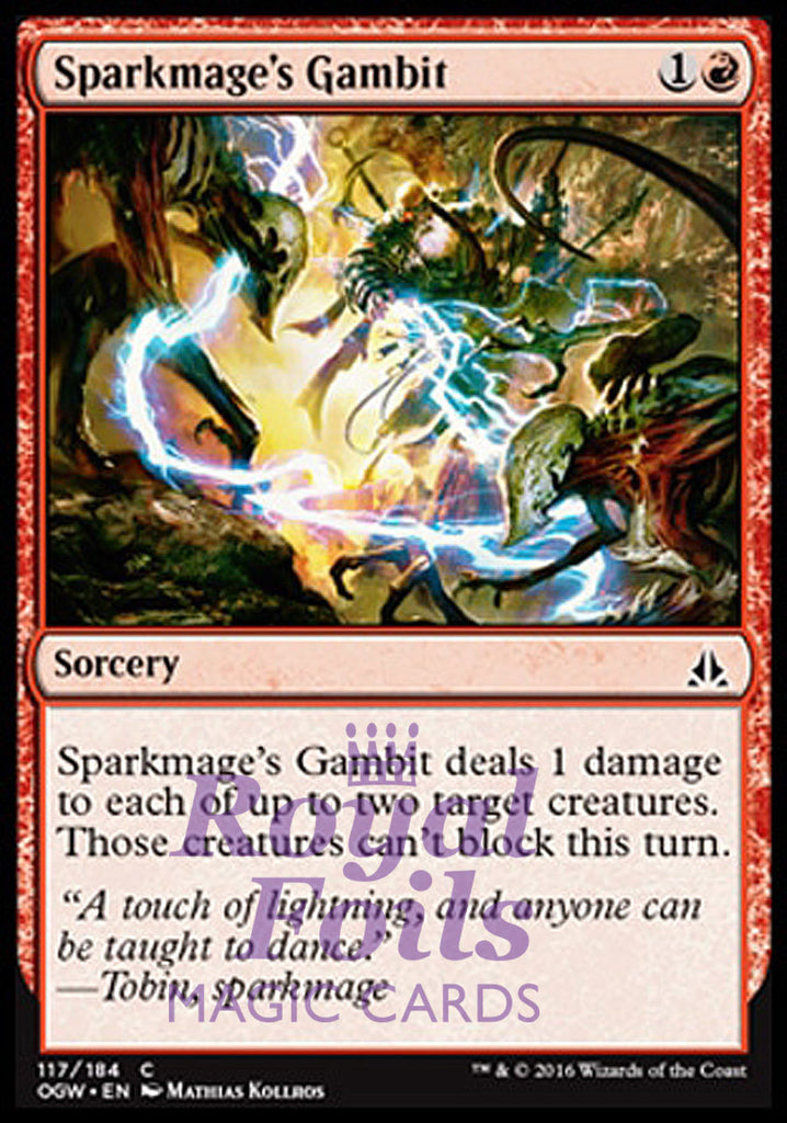 **4x FOIL Sparkmage's Gambit OGW MTG Oath of the Gatewatch Common MINT red