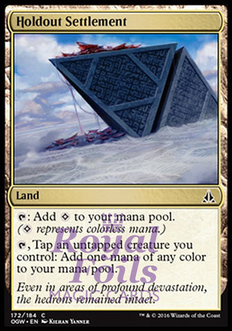 Holdout Settlement 1x FOIL OGW MTG Oath of the Gatewatch Common MINT land