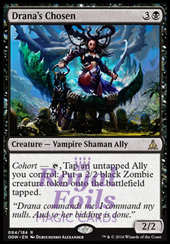 Drana's Chosen 2x FOIL OGW MTG Oath of the Gatewatch Rare MINT black vampire