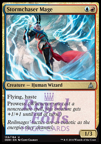 **1x FOIL Stormchaser Mage OGW MTG Oath of the Gatewatch Uncommon VF blue red
