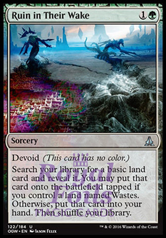 Ruin in Their Wake 2x FOIL OGW MTG Oath of the Gatewatch Uncommon MINT green