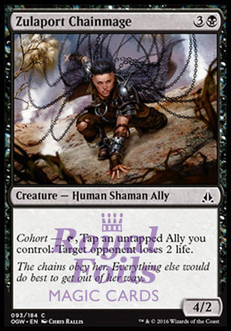 Zulaport Chainmage 4x FOIL OGW MTG Oath of the Gatewatch Common MINT black