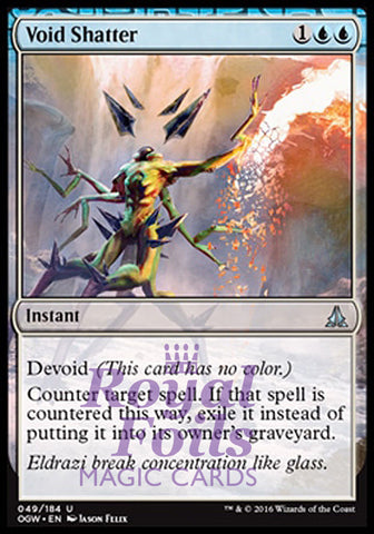Void Shatter 1x FOIL OGW MTG Oath of the Gatewatch Uncommon MINT blue