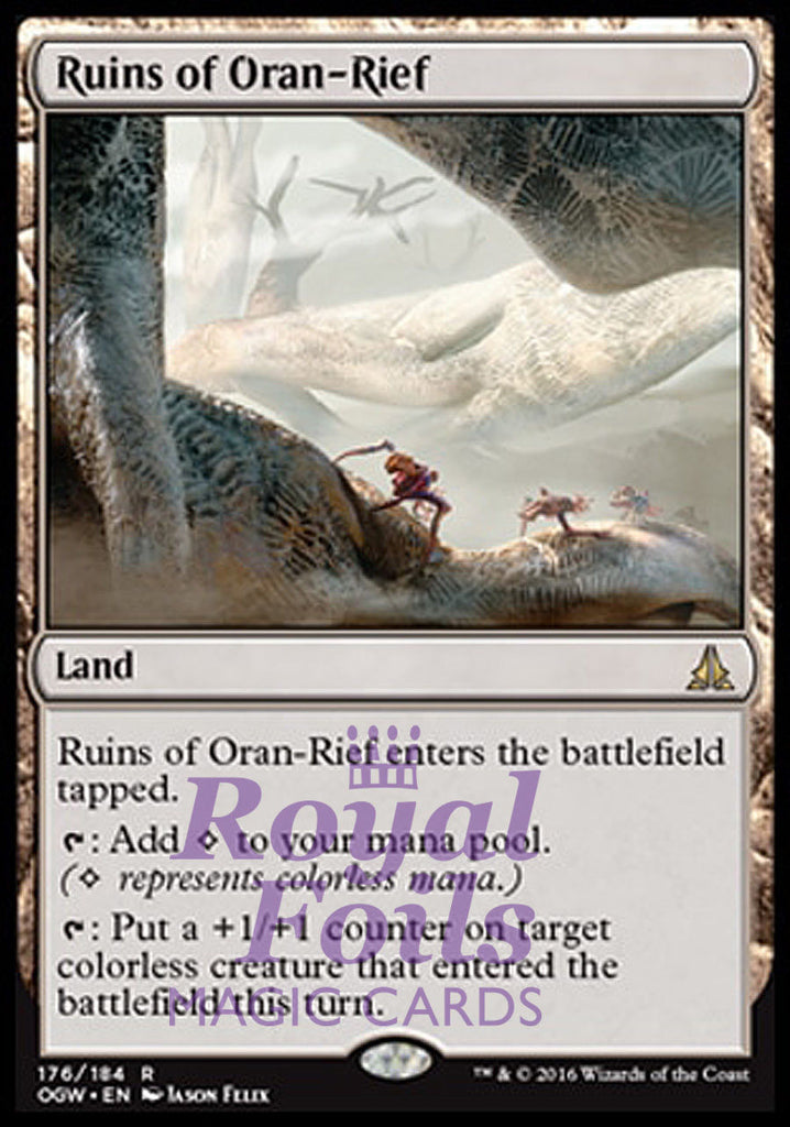 **2x FOIL Ruins of Oran-Rief** OGW MTG Oath of the Gatewatch Rare NM land