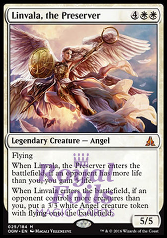 **1x FOIL Linvala the Preserver OGW MTG Oath of the Gatewatch Mythic MINT white