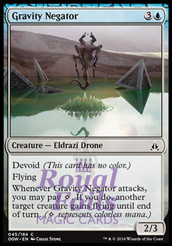 Gravity Negator 4x FOIL OGW MTG Oath of the Gatewatch Common MINT blue