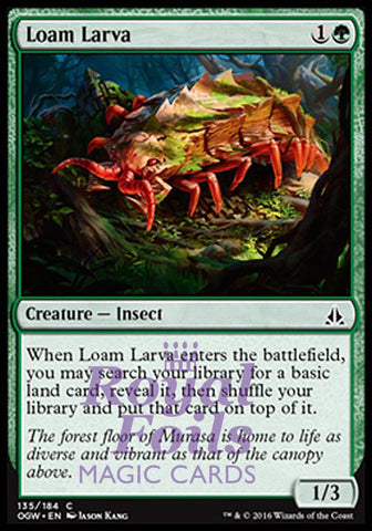 Loam Larva 4x FOIL OGW MTG Oath of the Gatewatch Common 3 MINT 1 VF green
