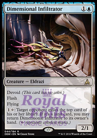 Dimensional Infiltrator 2x FOIL OGW MTG Oath of the Gatewatch Rare MINT blue