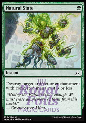 Natural State 1x FOIL OGW MTG Oath of the Gatewatch Common MINT green