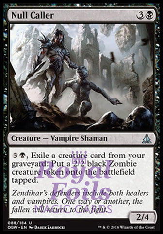 Null Caller 4x FOIL OGW MTG Oath of the Gatewatch Uncommon MINT black
