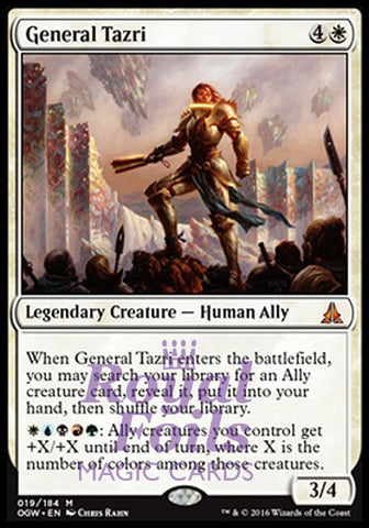 General Tazri 1x FOIL OGW MTG Oath of the Gatewatch Mythic MINT white