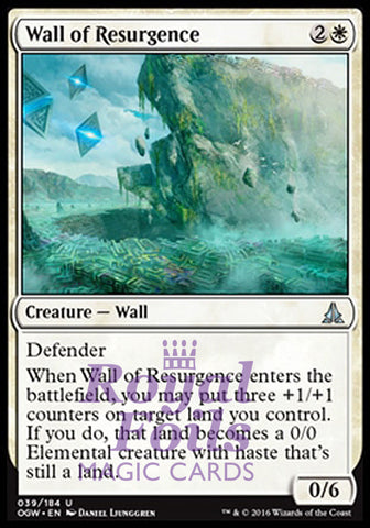 Wall of Resurgence 2x FOIL OGW MTG Oath of the Gatewatch Uncommon MINT white