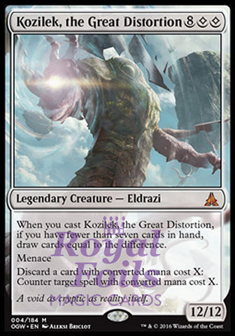 **1x FOIL Kozilek the Great Distortion OGW MTG Oath of the Gatewatch Mythic MINT