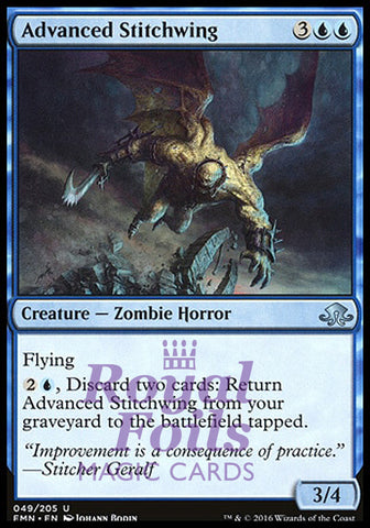 Advanced Stitchwing 2x FOIL EMN MTG Eldritch Moon Uncommon MINT blue