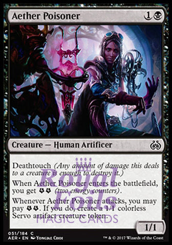 Aether Poisoner 4x FOIL AER MTG Aether Revolt Common MINT black