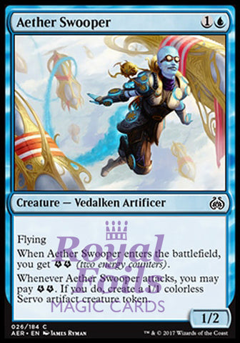 Aether Swooper 4x FOIL AER MTG Aether Revolt Common NM blue
