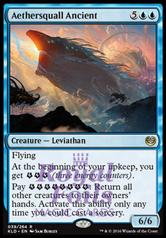 **2x FOIL Aethersquall Ancient** KLD MTG Kaladesh Rare MINT blue