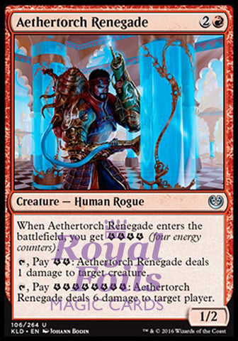 **4x FOIL Aethertorch Renegade** KLD MTG Kaladesh Uncommon 2 MT 2 NM red