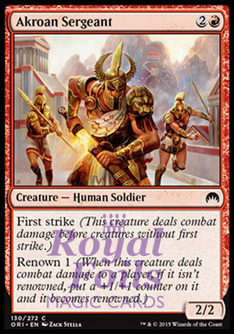 **4x FOIL Akroan Sergeant** ORI MTG Magic Origins Common MINT red