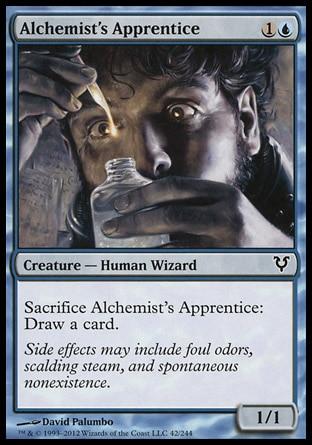 **3x FOIL Alchemist's Apprentice** AVR MTG Avacyn Restored Common MINT blue