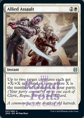 Allied Assault 4x FOIL ZNR MTG Zendikar Rising Uncommon MINT white