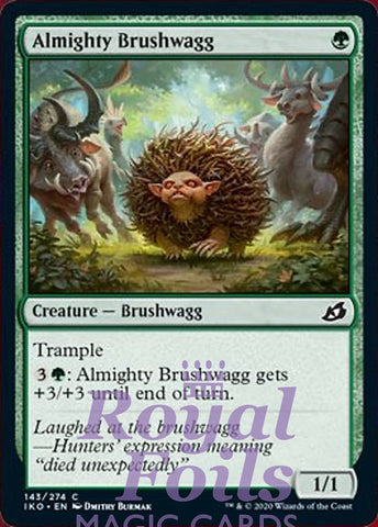 **4x FOIL Almighty Brushwagg** IKO MTG Ikoria Common MINT green