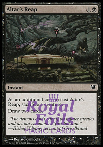 **1x FOIL Altar's Reap** ISD MTG Innistrad Common MINT black