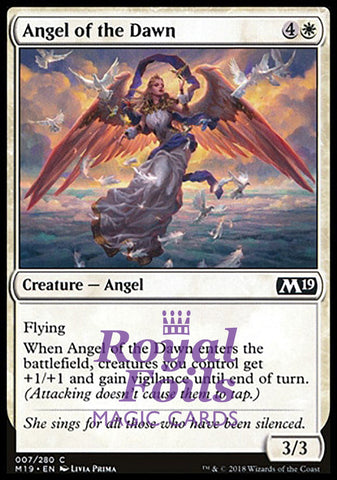 Angel of the Dawn 2x FOIL M19 MTG Core Set 2019 Common MINT white