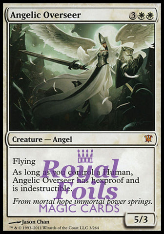 **1x FOIL Angelic Overseer** ISD MTG Innistrad Mythic MINT white