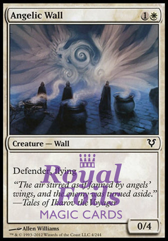 **3x FOIL Angelic Wall** AVR MTG Avacyn Restored Common 2 MT 1 NM white