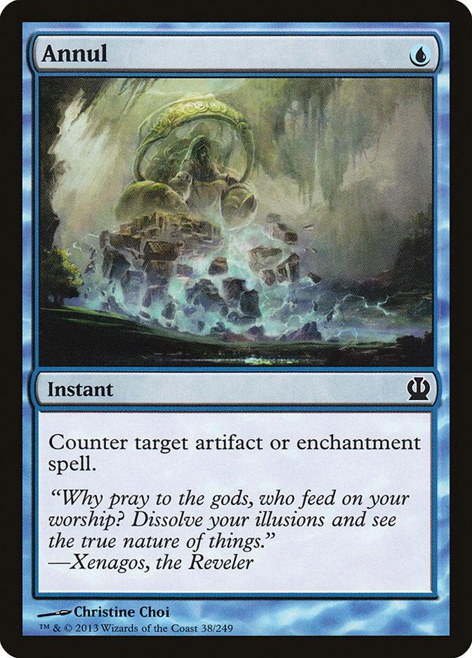 Annul 4x FOIL THS MTG Theros Common MINT blue