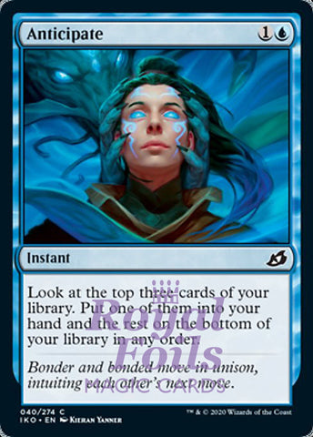 Anticipate 4x FOIL IKO MTG Ikoria Common MINT blue