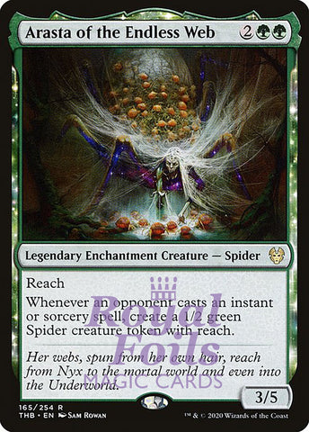 **1x FOIL Arasta of the Endless Web** THB MTG Theros Beyond Death Rare MINT green