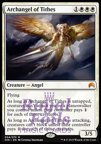 **1x FOIL Archangel of Tithes** ORI MTG Magic Origins Mythic MINT white
