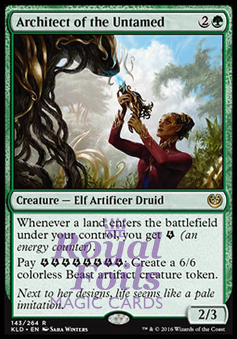 **2x FOIL Architect of the Untamed** KLD MTG Kaladesh Rare MINT green