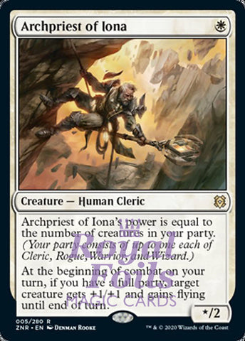 Archpriest of Iona 2x FOIL ZNR MTG Zendikar Rising Rare MINT white