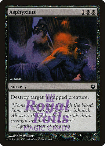 Asphyxiate 4x FOIL BNG MTG Born of the Gods Common MINT black
