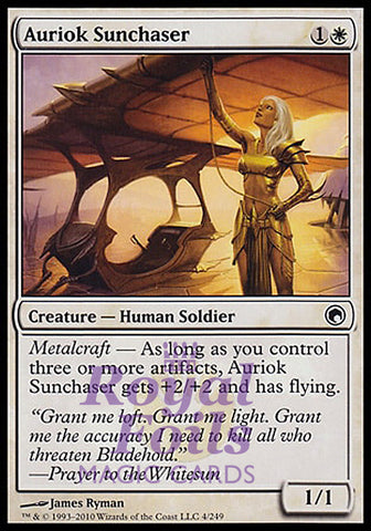 Auriok Sunchaser 4x FOIL SOM MTG Scars of Mirrodin Common MINT white