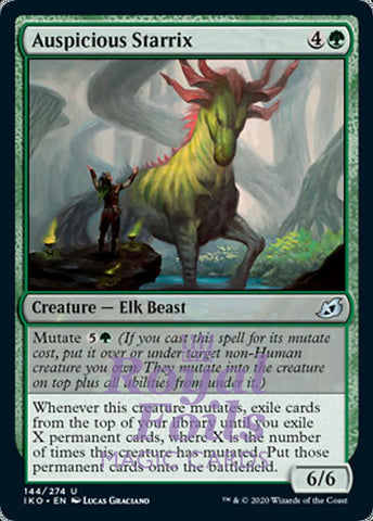 Auspicious Starrix 4x FOIL IKO MTG Ikoria Uncommon MINT green