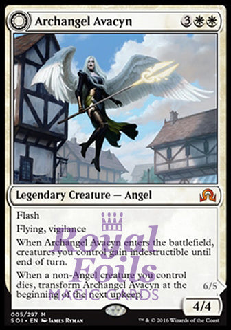 **1x FOIL Archangel Avacyn // Avacyn the Purifier** SOI MTG Shadows Over Innistrad Mythic MINT white red