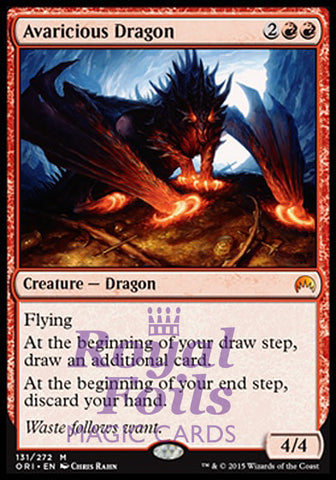 **1x FOIL Avaricious Dragon** ORI MTG Magic Origins Mythic MINT red