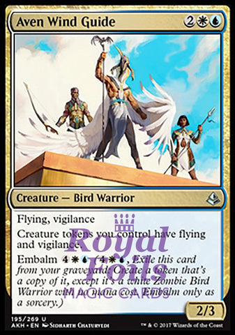 Aven Wind Guide 2x FOIL AKH MTG Amonkhet Uncommon MINT white blue