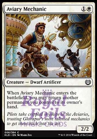 Aviary Mechanic 4x FOIL KLD MTG Kaladesh Common MINT white