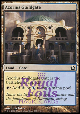 **2x FOIL Azorius Guildgate** RTR MTG Return to Ravnica Common MINT white blue land